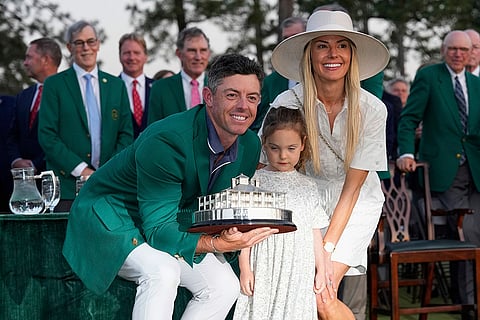 Masters Golf: Rory McIlroy with his wife Erica Stoll, and daughter Poppy