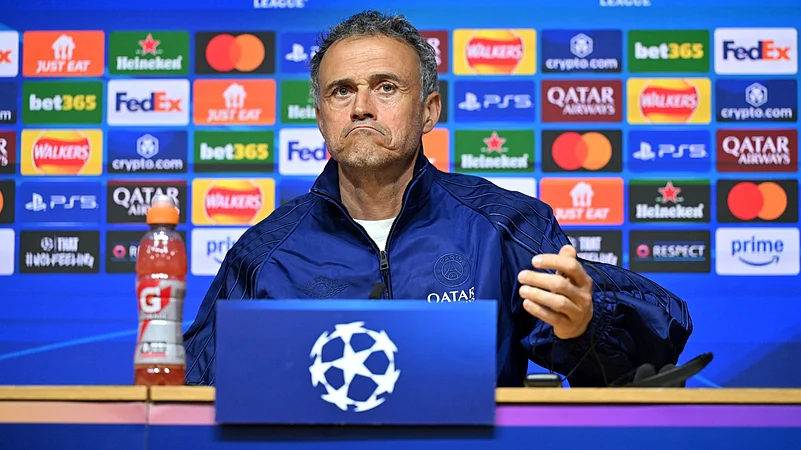 Luis Enrique addresses the media on Monday