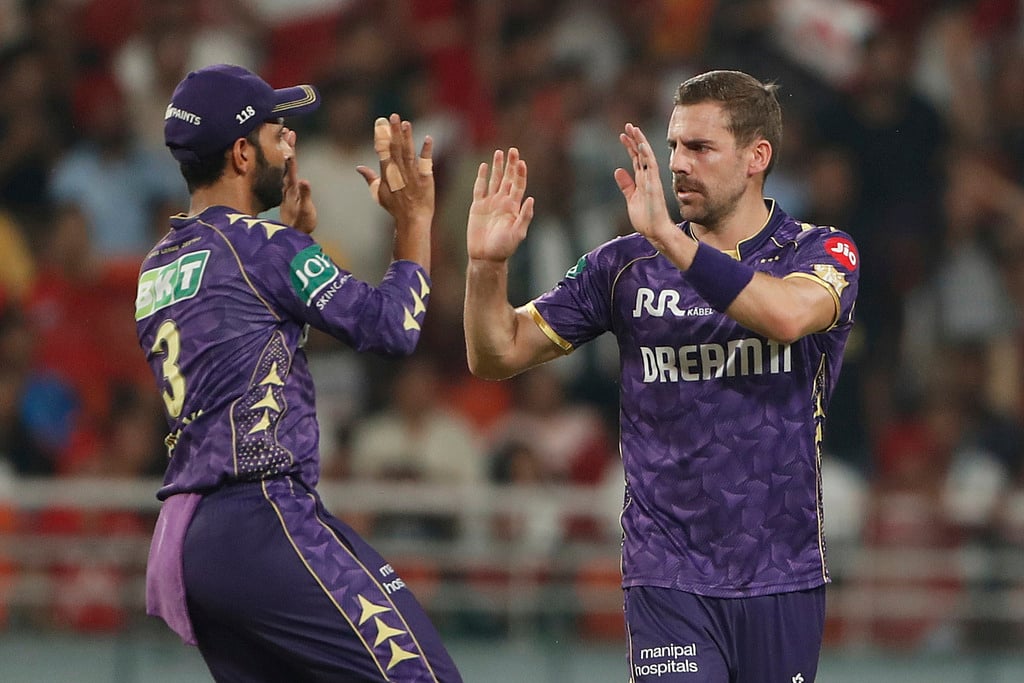 AP/Surjeet Yadav : Anrich Nortje.