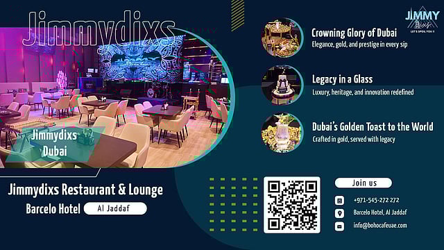 Dubai Creates A New World Record With The Launch Of The World’s Costliest Mocktail At Jimmydixs Restaurant & Lounge, Barcelo Hotel