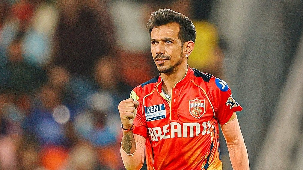 X/@PunjabKingsIPL : Yuzvendra Chahal celebrates a wicket for Punjab Kings