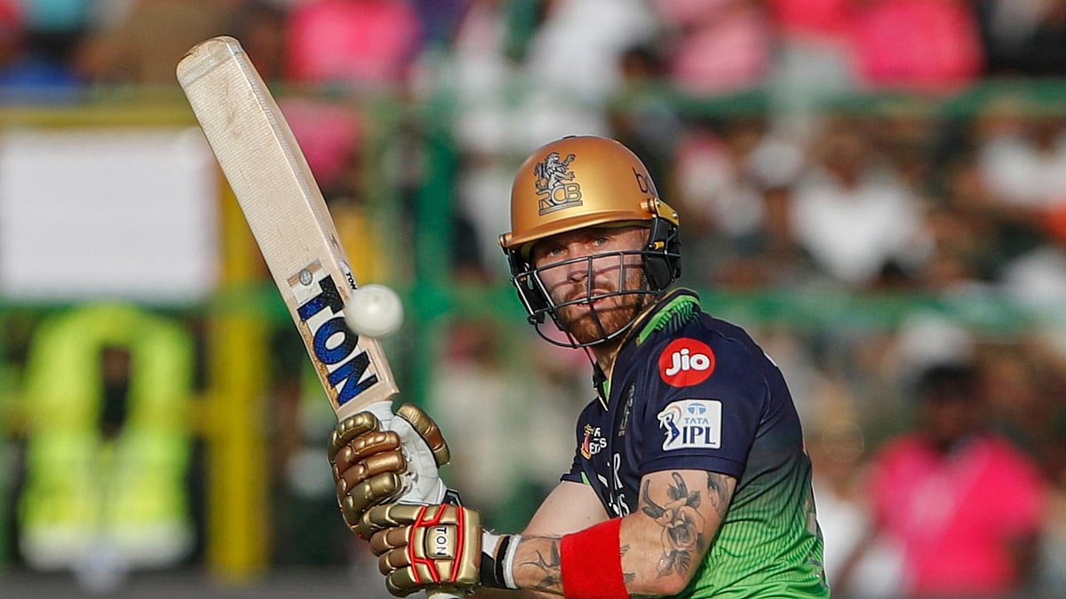 Royal Challengers Bengaluru's Phil Salt plays a shot during the Indian Premier League cricket match between Rajasthan Royals and Royal Challengers Bengaluru at Sawai Mansingh Stadium in Jaipur, India, Sunday, April 13, 2025. 
 - (AP Photo/Surjeet Yadav)

