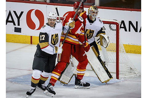 NHL Hockey: Calgary Flames Vs Vegas Golden Knights