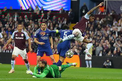Germany Soccer Champions League: Aston Villa vs Paris Saint-Germain