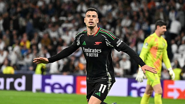Real Madrid 1-2 Arsenal (1-5 Agg), UCL: Saka, Martinelli Goals Silences Bernabeu As Gunners Reach Last Four