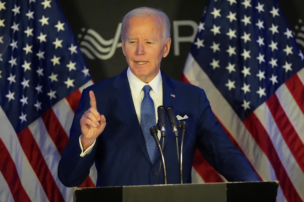 AP Photo/Nam Y. Huh : Former U.S. President Joe Biden speaks at the Advocates, Counselors, and Representatives for the Disabled conference in Chicago, Tuesday, April 15, 2025. 