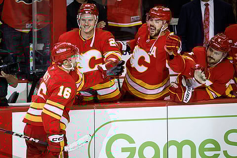 NHL Hockey: Calgary Flames Vs Vegas Golden Knights