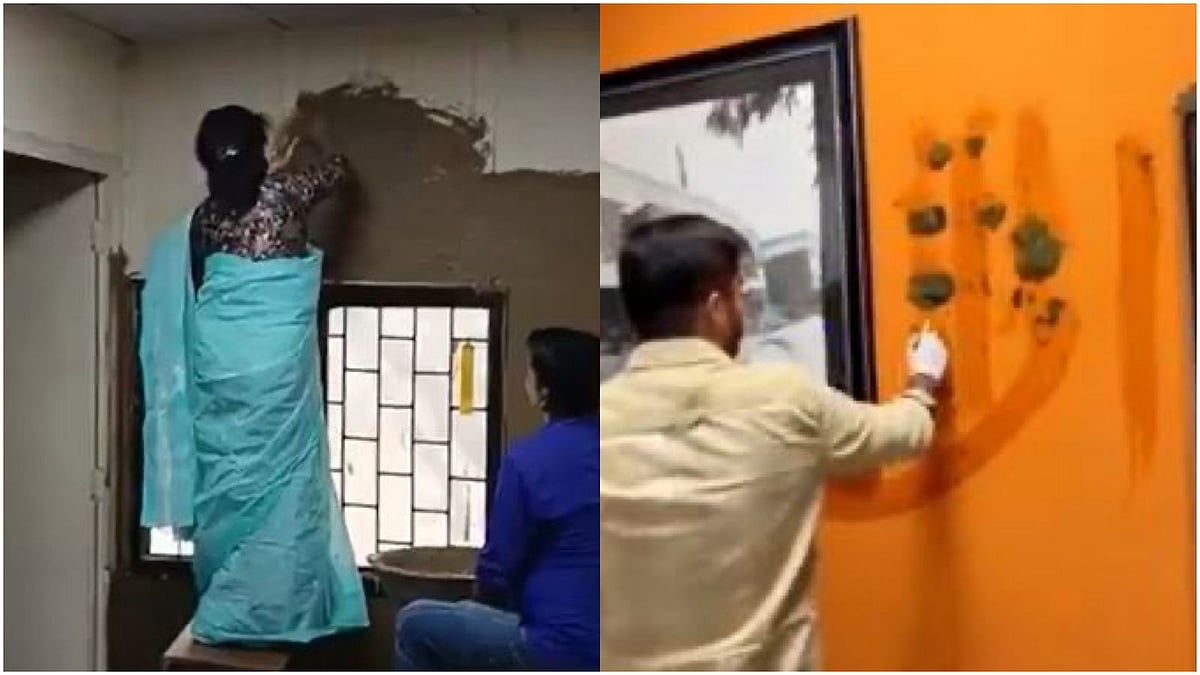 DUSU chief defaced principals office after she smeared cow dung on classroom walls - X