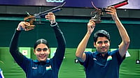 X/ISSF : Suruchi Inder Singh with Saurabh Chaudhary.