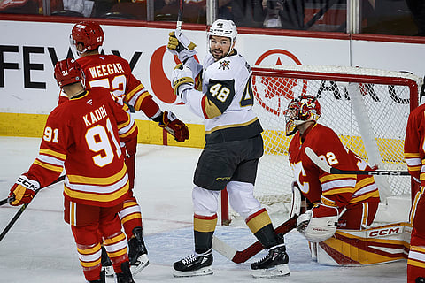 NHL Hockey: Calgary Flames Vs Vegas Golden Knights