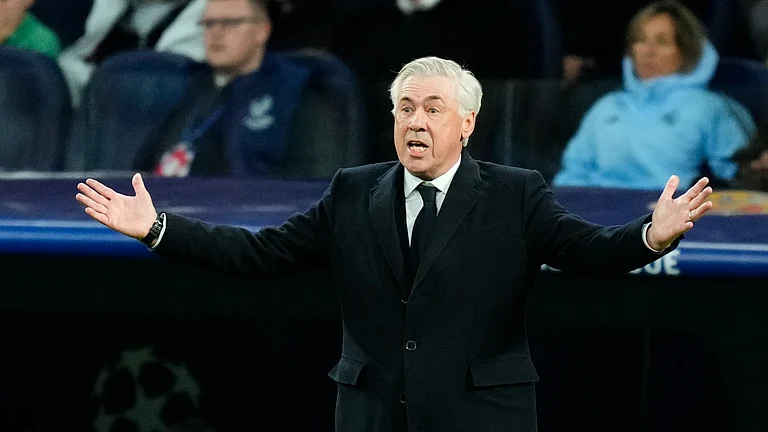 Real Madrid head coach Carlo Ancelotti - null