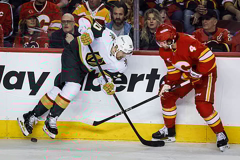 NHL Hockey: Calgary Flames Vs Vegas Golden Knights