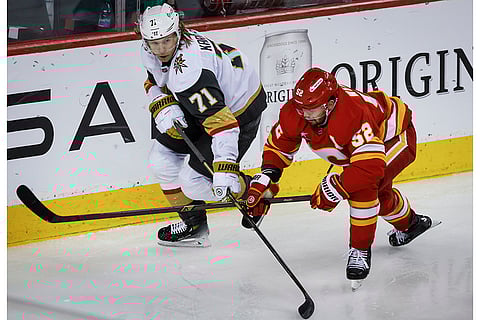 NHL Hockey: Calgary Flames Vs Vegas Golden Knights