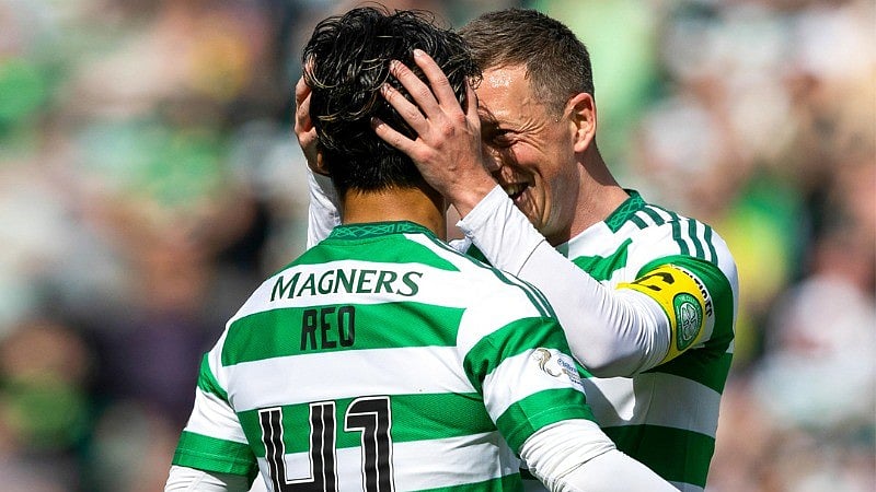 Photo: X | Celtic Football Club : Celtic FC team players during a football match.