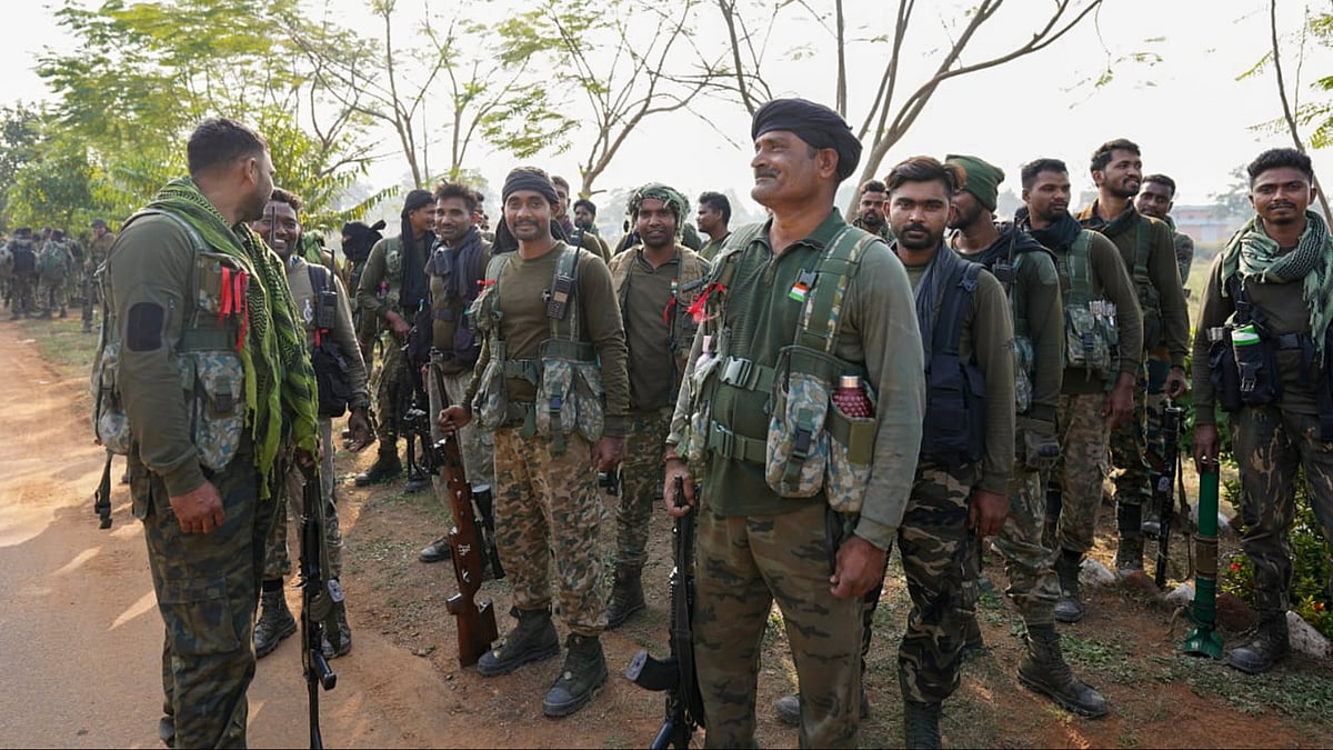 PTI : Security personnel, after an encounter with Naxalites, in Bijapur district, Chhattisgarh