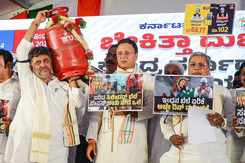 Congress protest in Bengaluru