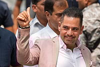 | Photo: PTI/Ravi Choudhary : Robert Vadra appears before ED on 3rd day