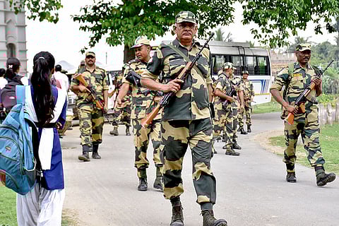 Security after violence in Murshidabad