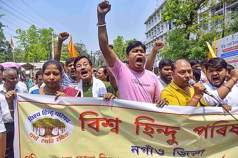 Protest over Murshidabad violence