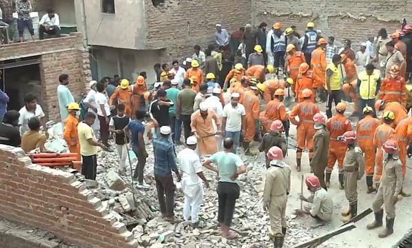 Delhi: 11 Killed, 22 Feared Trapped,  After Residential Building Collapses In Mustafabad; CM Gupta Orders Probe