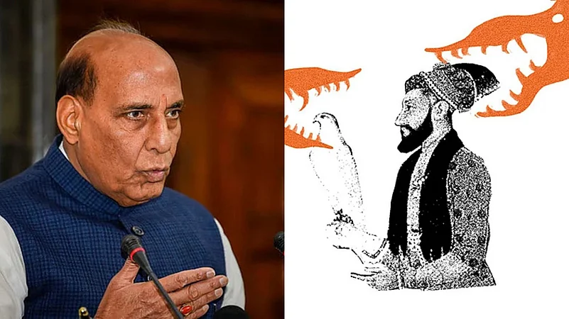 Union Minister Rajnath Singh/ Aurangzeb Illustraion