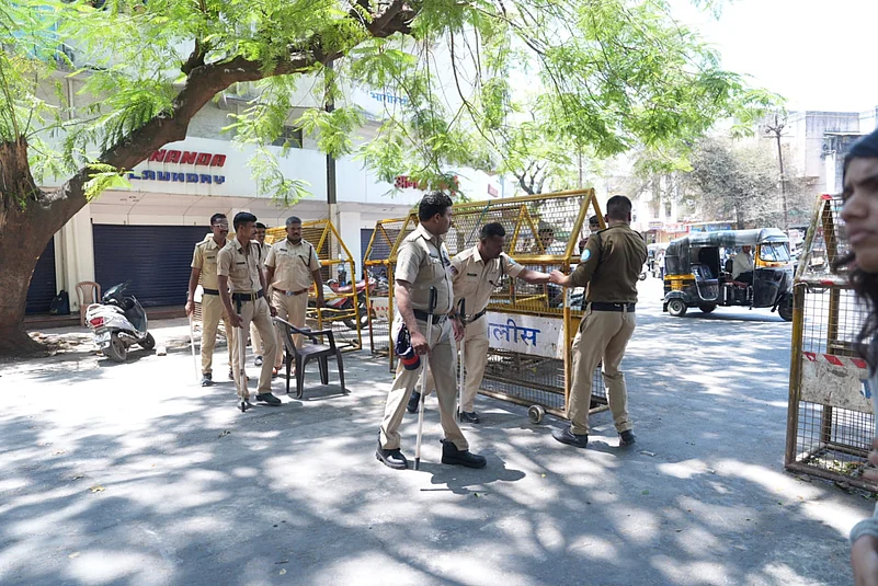 Police barricaded Kathi Gali in Nashik