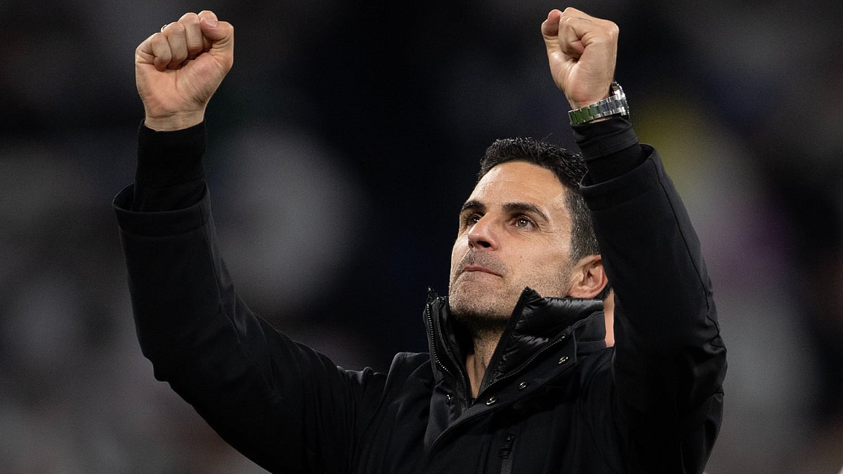 Mikel Arteta during a match.