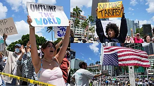 | Photo: AP : Anti-Trump Protests Roll Out Against Across 50 States