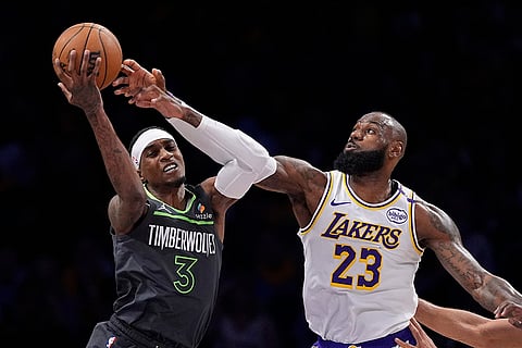 NBA: Minnesota Timberwolves vs Los Angeles Lakers