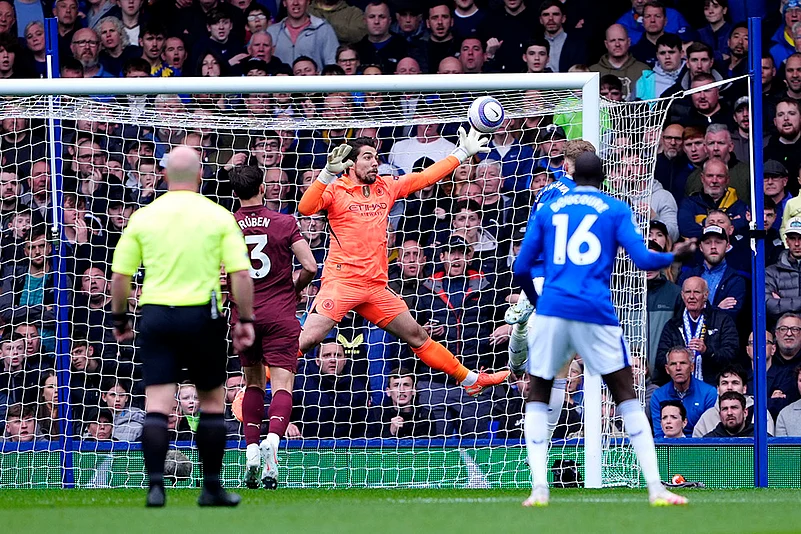 Britain Soccer Premier League Everton Vs Manchester City: Stefan Ortega