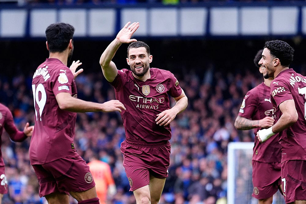 | Photo: Peter Byrne/PA via AP : EPL 2024-25: Everton Vs Manchester City