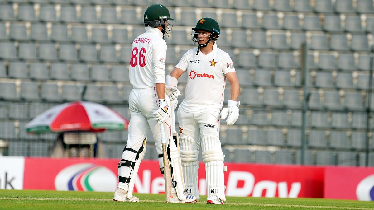 X/zimcricketv : Briant Bennet and Ben Curran from Zimbabwe