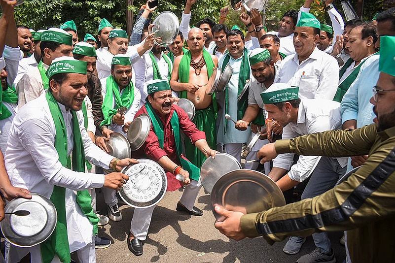 Farmers protest over inflation