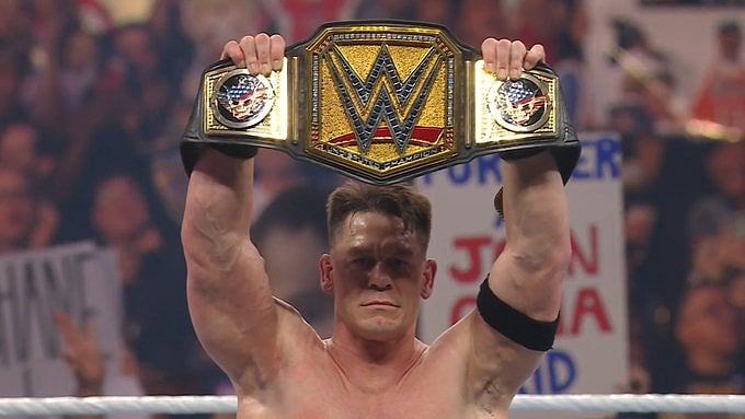 X/wwe : John Cena after winning title at WrestleMania 41