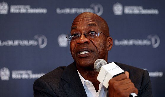 X/@LaureusSport : Moses is at his wits end to understand why a country of billion can't consistently produce world class athletes.