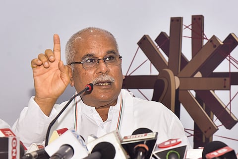 Bhupesh Baghel addresses media