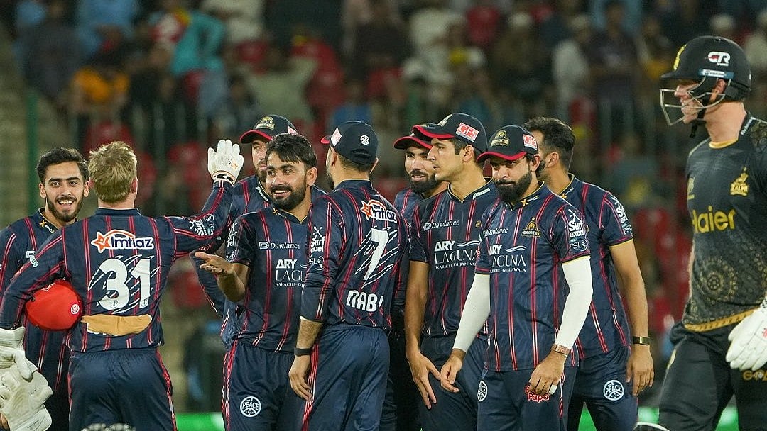 X | Pakistan Super League  : Karachi Kings celebrate win over Peshawar Zalmi in their Pakistan Super League 2025 match. 