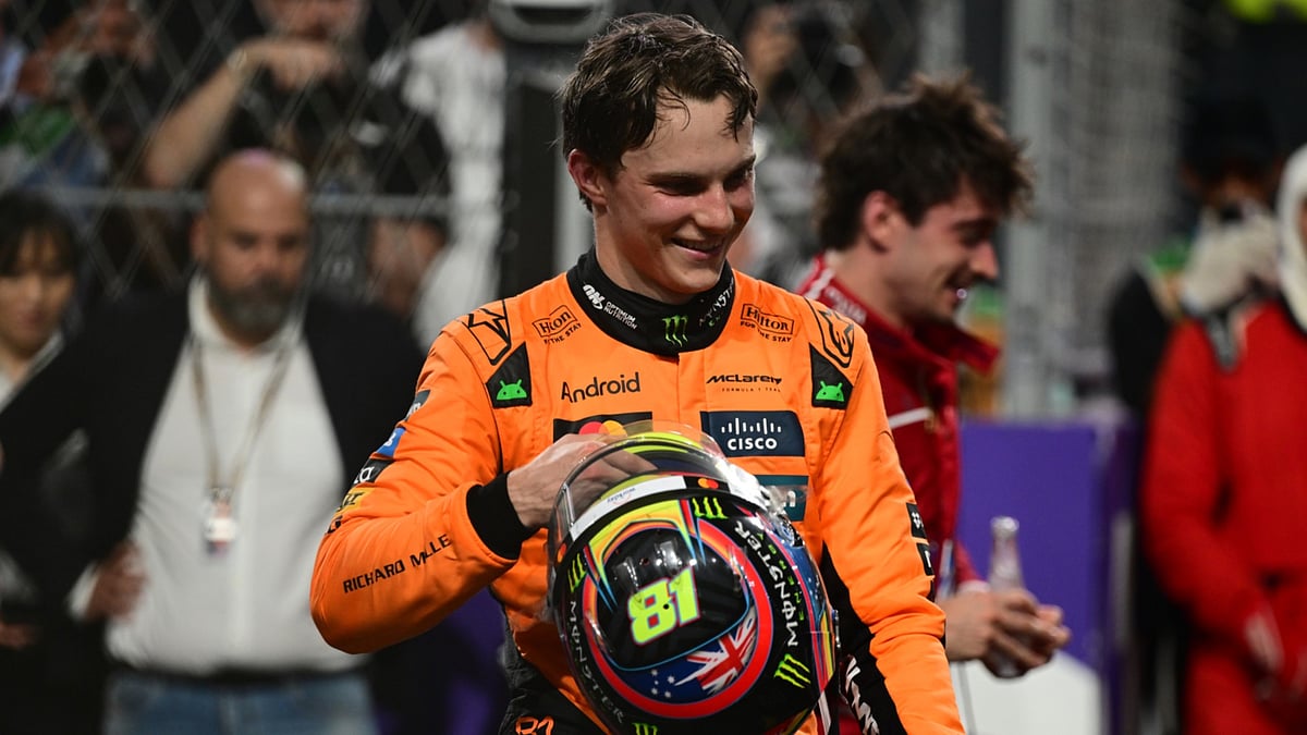 Oscar Piastri after he won the Saudi Arabian Grand Prix