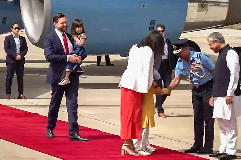 US Vice President J.D. Vance and Second Lady Usha Vance
