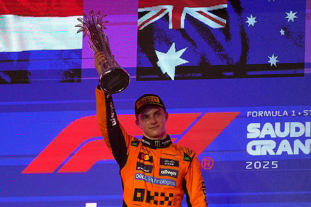 | Photo: AP/Altaf Qadri : Saudi Arabia F1 GP Auto Racing: Oscar Piastri