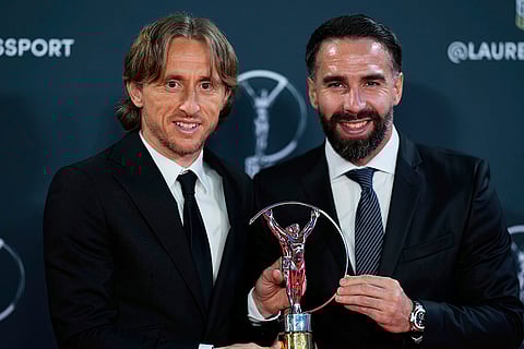 Laureus World Sports Awards: Luka Modrić and Danny Carvajal 
