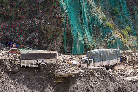 Landslide in Ramban after cloudburst