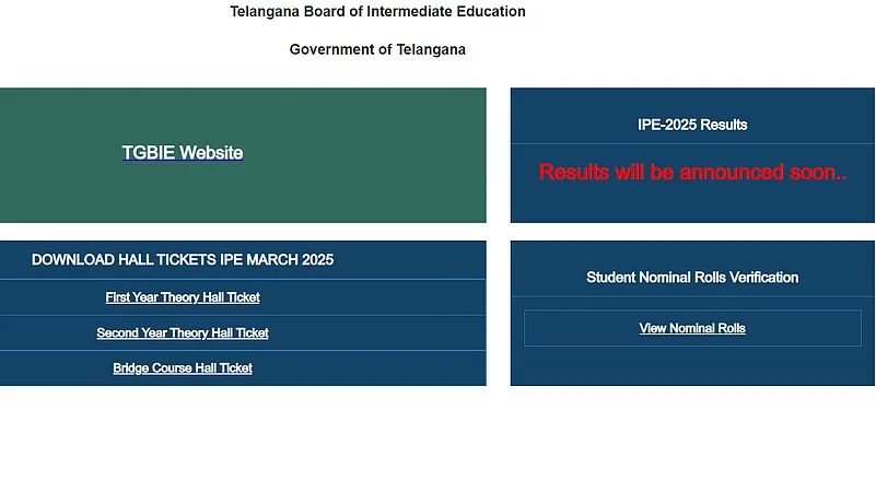 Screengrab Telangana Government Website