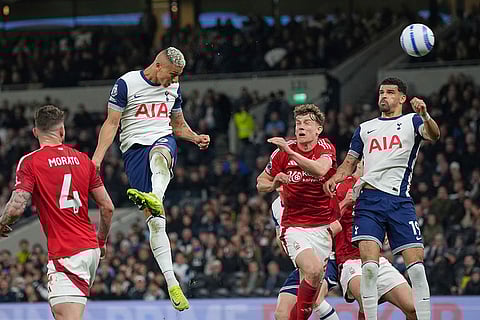 English Premier League Soccer: Tottenham Hotspur vs Nottingham Forest