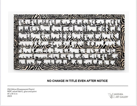 poet Aamir Aziz has accused contemporary artist Anita Dube of using verses from his poem Sab Yaad Rakha Jayega without credit or consent.