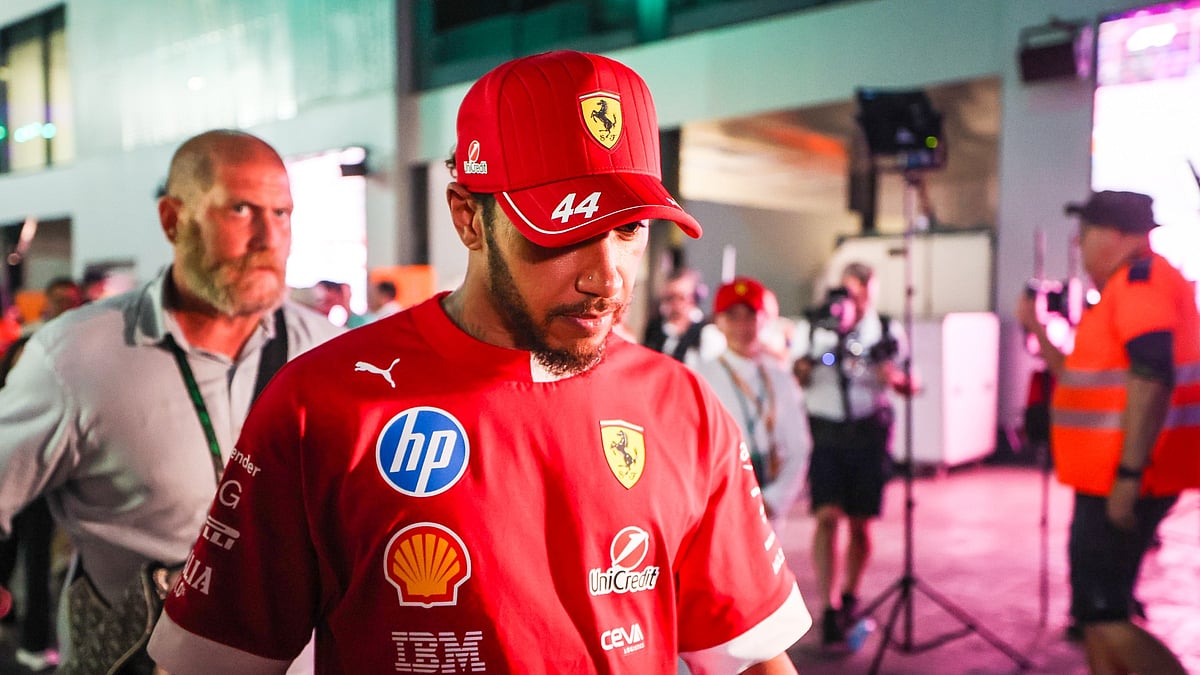 File : Ferrari's Lewis Hamilton