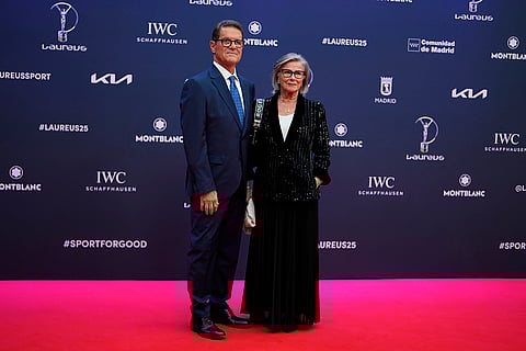 Laureus World Sports Awards: Fabio Capello and Laura Ghisi