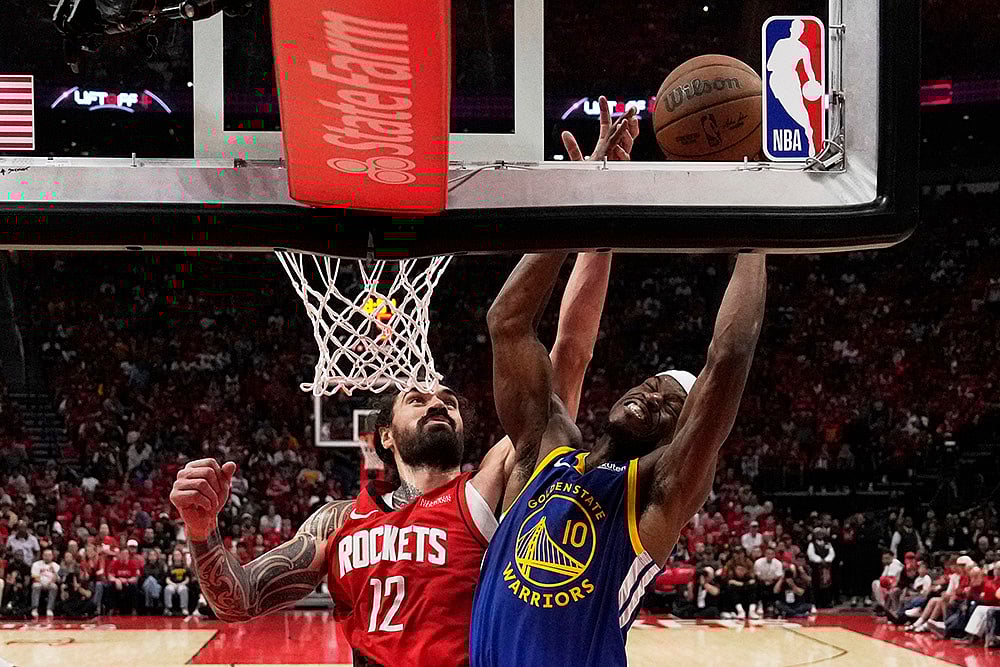 | Photo: AP/Ashley Landis : NBA 2024-25: Golden State Warriors vs Houston Rockets 