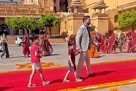 JD Vance visits Amber Fort