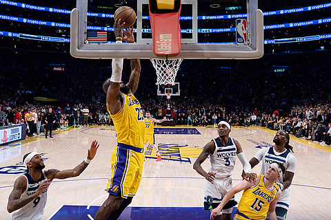 Basketball: Los Angeles Lakers vs Minnesota Timberwolves